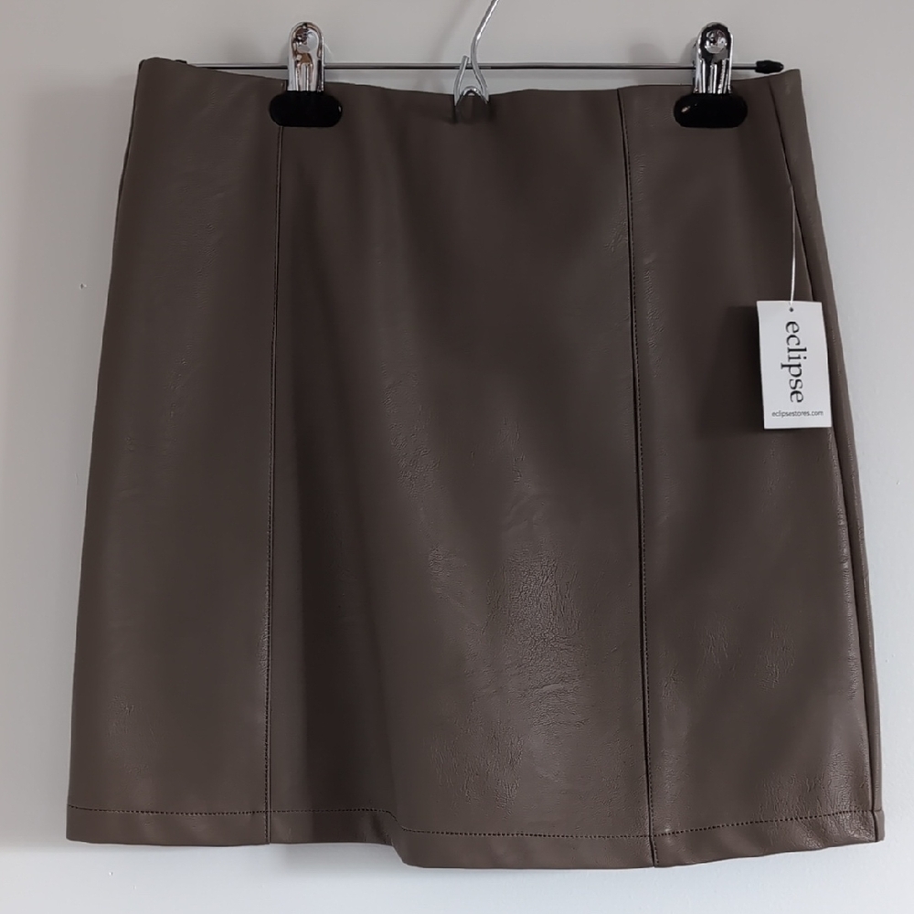 Eclipse Women's Brown Pencil Skirt